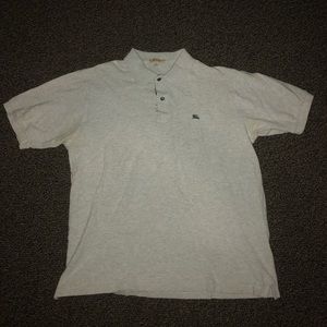 (SOLD) Burberry Men’s Grey Polo